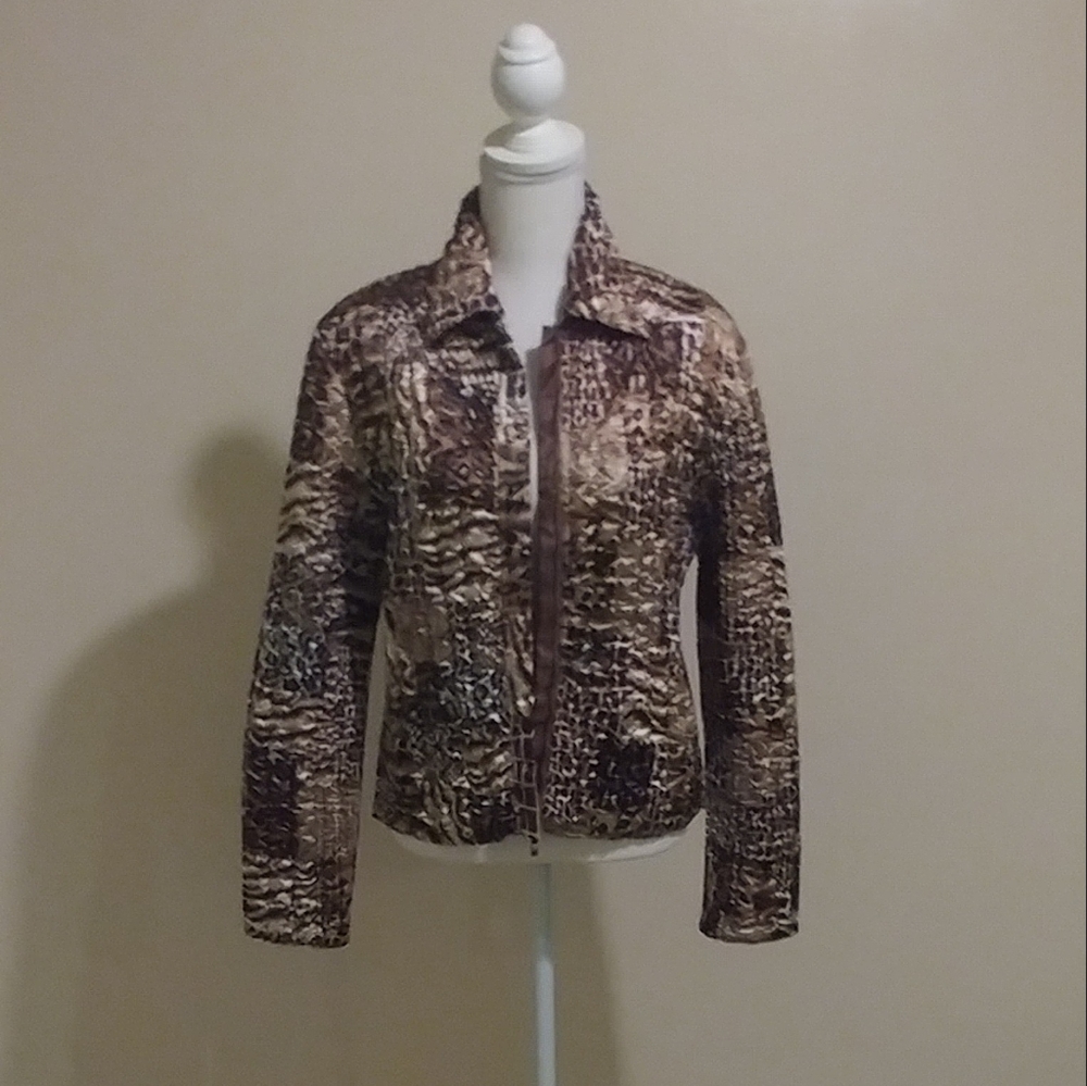 U B U I'll be me animal print reversible jacket